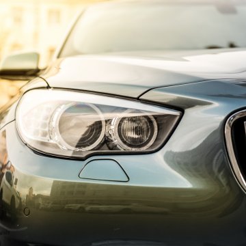 bmw car extended car warranty front of car with headlights sunny background